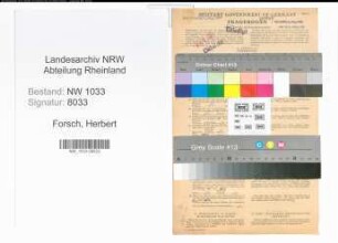 Entnazifizierung Herbert Forsch , geb. 19.09.1909 (Heizungs-Monteur)