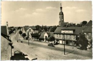 Lauchhammer. Mitte, Hauptstraße und Kirche