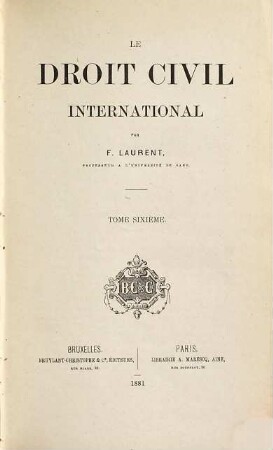 Droit civil international, 6