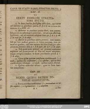 Cap. III. De Modis Quibus Patria Potestas Constituitur.