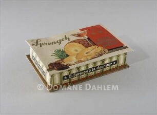Schaupackung "Sprengel Ananas-Weinbrand-Pralinen"