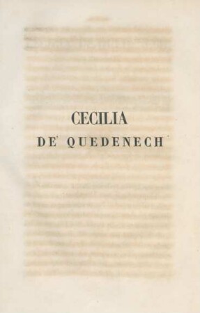 Cecilia De' Quedenech