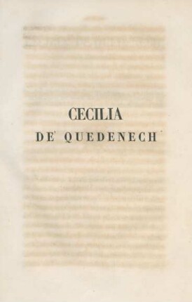 Cecilia De' Quedenech