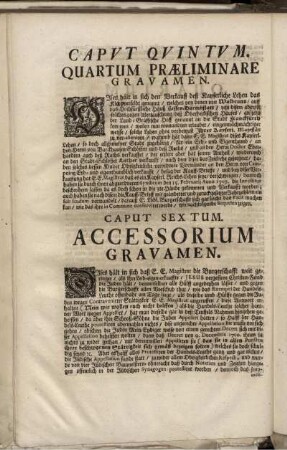 Caput Quintum. Quartum Praeliminare Gravamen