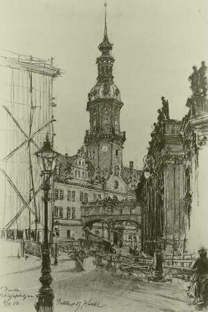 Der Schloßplatz zu Dresden