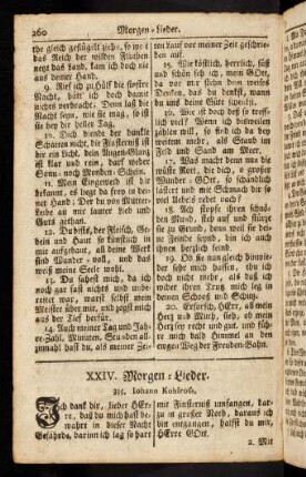 260-280, XXIV. Morgen-Lieder