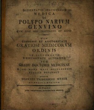 De polypo narium genuino
