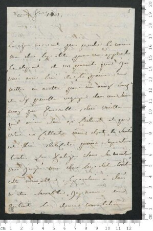 Brief von Louis-Charles de Chamisso an Hippolyte de Chamisso und Charles de Chamisso