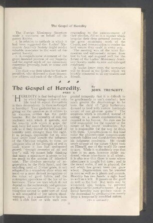 The gospel of heredity