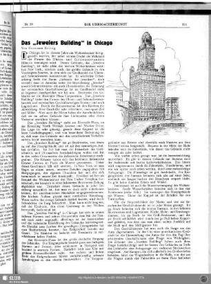 Das "Jewelers Building" in Chicago