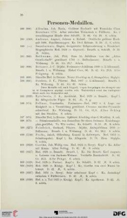 Personen-Medaillen (Nr. 588-666)