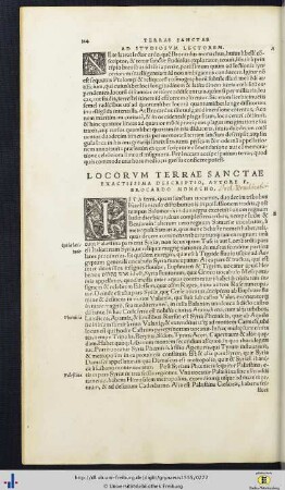 Locorum terrae sanctae exactissima descriptio ...