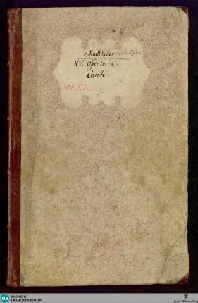OFFERTORIA XV. PRO PRINCIPALIORIBUS FESTIVITATIBUS DOMINI : à Quatuor Vocibus ordinariis, Violinis duobus obligatis, Viola obligata, Clarinis vel Cornibus ad libitum, cum duplici Basso, juxta novissimum Stylum; opus I