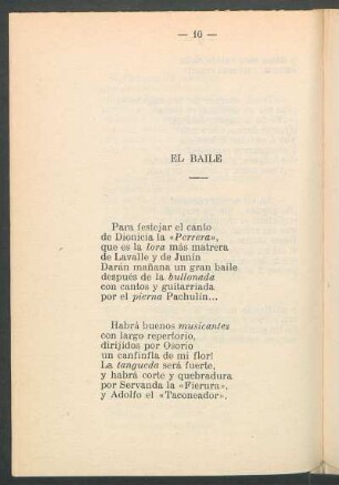 El baile