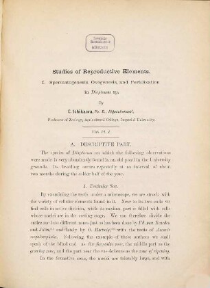 Journal of the College of Science, Imperial University of Tokyo. 5. 1892, 1