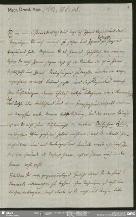 Eigenh. Brief von Caroline Pichler an August Wilhelm von Schlegel, Wien, 21.05.1808