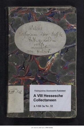 Karl Friedrich Walchs Glossarium über sämtliche in seinen acht Teilen vermischter Beiträge zum deutschen Rechte enthaltenen älteren Land- und Stadtrechte, besonders was die schwarzburgischen Statuten betrifft vermehrt von Johann Christian Hellbach