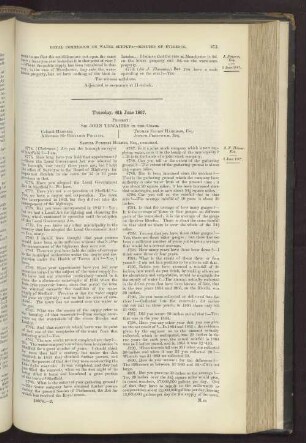 Thursday, 9th June 1867.