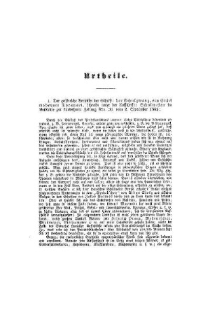 Urtheile
