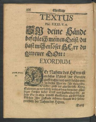 Textus Psal. XXXI. V. 6.