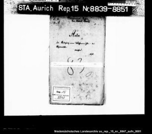 Die Anlegung einer Wassermühle bei Ayenwolde