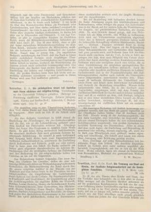 313-314 [Rezension] Schlatter, Adolf, Die philosophische Arbeit seit Cartesius nach ihrem ethischen und religiösen Ertrag