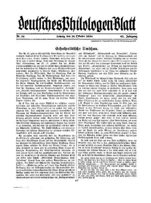 Schulpolitische Umschau