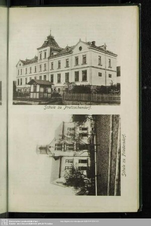 Schule zu Pretzschendorf. Schule zu Friedersdorf