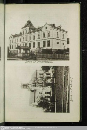 Schule zu Pretzschendorf. Schule zu Friedersdorf