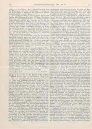 547-549 [Rezension] Harris, J. Rendel, The Dioscuri in the christian legends