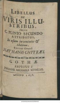 Libellus De Viris Illustribus
