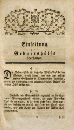 George Wilhelm Stein, der Arzeney-Gelahrtheit Doctors, und Hochfürstl. Hessischen Hof-Medici ... Theoretische Anleitung zur Geburtshülfe : zum Gebrauche der Zuhörer