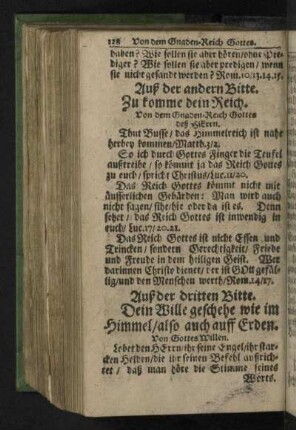 Auß der dritten Bitte.