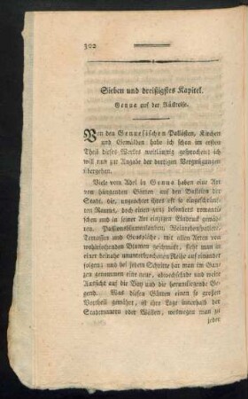Sieben und dreißigstes Kapitel. Genua auf der Rückreise