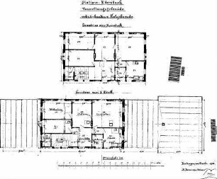 Ebersbach (Fils): Empfangsgebäude Grundrisse