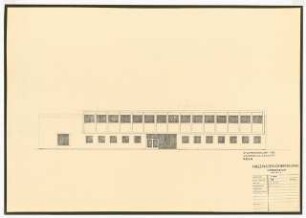 Kinderklinik und Hals-Nasen-Ohrenklinik der Universität Köln: Universitätsgebäude, Hals-Nasen-Ohrenklinik, Bauteil C: Nordansicht 1:100