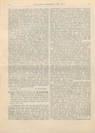 113-115 [Rezension] Schéele, K. H. Gez. von, Die kirchliche Katechetik, in allgemeinen Grundzügen dargestellt als Leitfaden für den Religionsunterricht