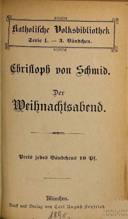 Der Weihnachtsabend