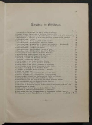 Verzeichnis der Abbildungen.