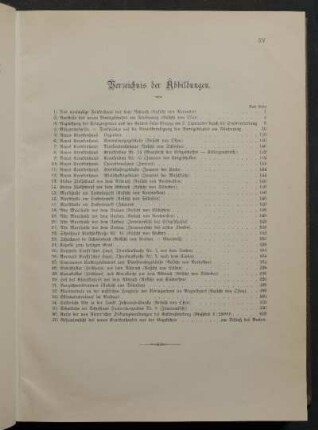 Verzeichnis der Abbildungen.