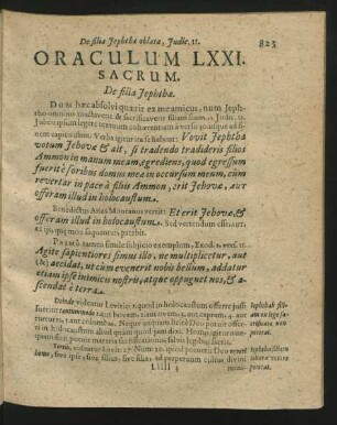 Oraculum LXXI. Sacrum - Oraculum LXXX. Sacrum.