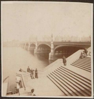 Themse, Treppe mit Brücke.