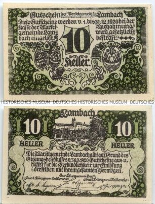 Lambach, 10 Heller