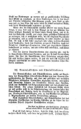 General-Kirchen- und Schulvisitationen : [IV. Elementarschulwesen]