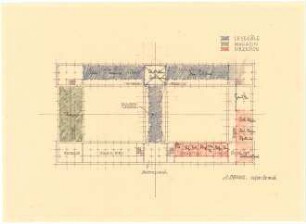 Döllgast, Hans; München; Bayerische Staatsbibliothek - Grundriss OG