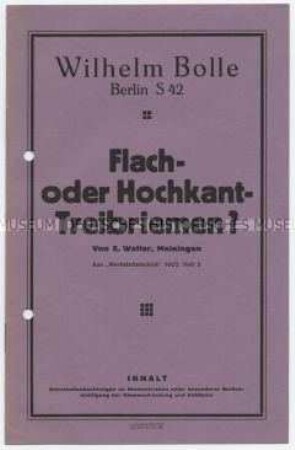 Flach- oder Hochkant-Treibriemen