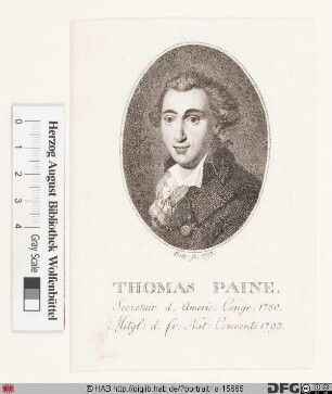 Bildnis Thomas Paine (Payne)