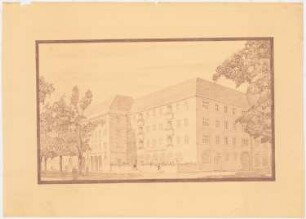 Siedlung Schillerpark, Berlin-Wedding (?): Perspektivische Ansicht