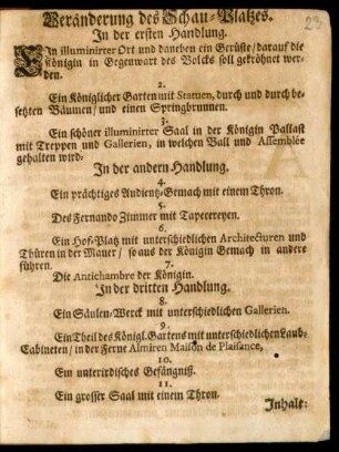 Veränderung des Schau-Platzes