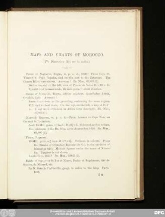 Maps And Charts of Morocco.